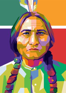 Sitting Bull Painting