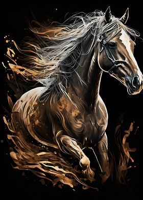 horse painting