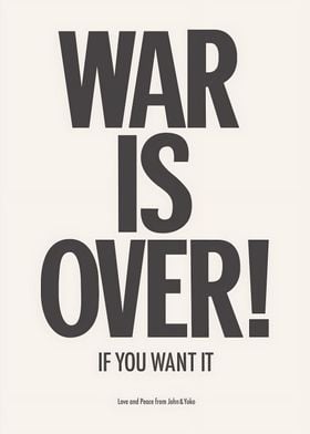 War is over