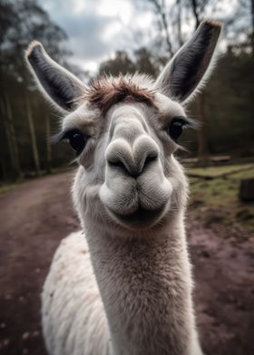 Llama grins at the Camera