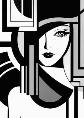 Art Deco Pretty Close Up