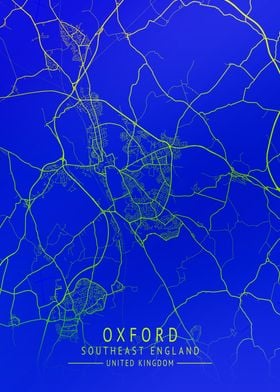 Oxford UK City Map