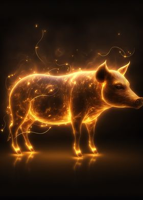 glow pig animal