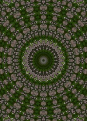 Green grass Kaleidoscope 4