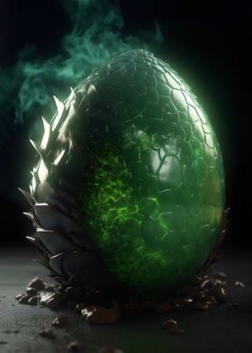 Acid Dragon Egg Poster