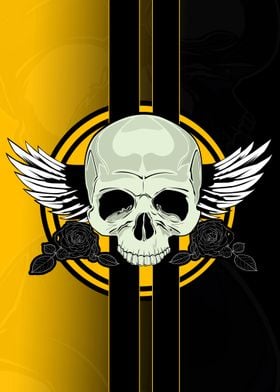 Wing Skull Yellow