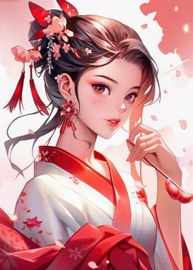 Geisha Anime Girl Japanese