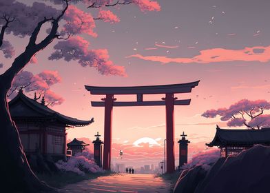 Beautiful Japan Sunset