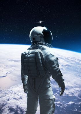 Astronaut + Earth 