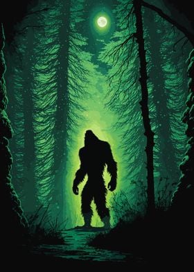 Bigfoot in the Forest