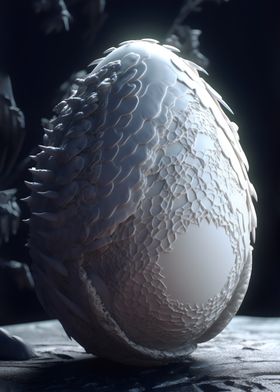 Bone Dragon Egg Poster