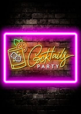 Cocktail Party Neon