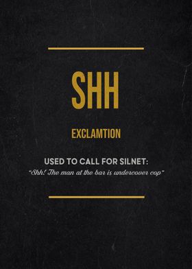 shh definition