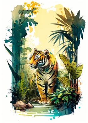 Wild Jungle Tiger