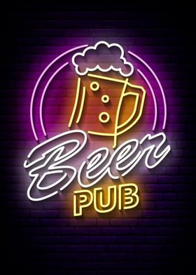 Beer Pub Neon
