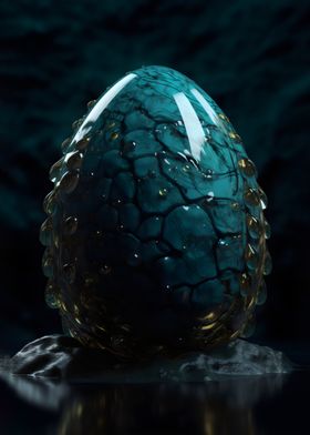 Water Dragon Egg Poster