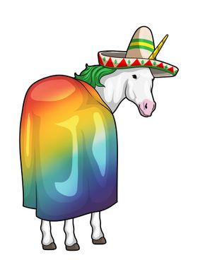 Unicorn Mexican hat