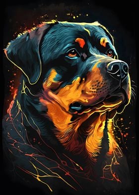 rottweiler portrait