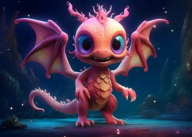 Magenta Baby Dragon