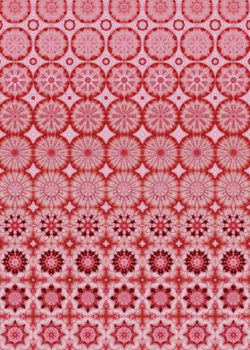Ethnic pink floral pattern