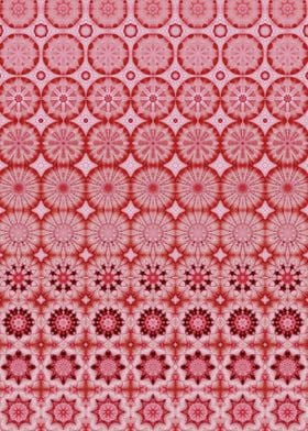 Ethnic pink floral pattern