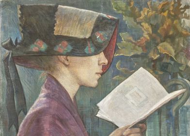 Young woman with hat 