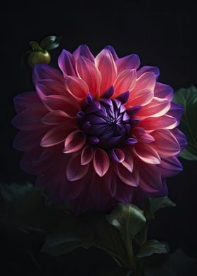 Blooming Dahlia Flower