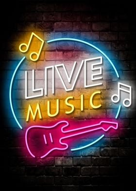 Live Music Neon