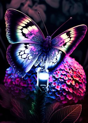 Butterfly neon