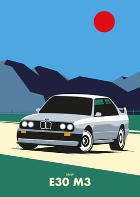 E30 M3 Minimalist Car