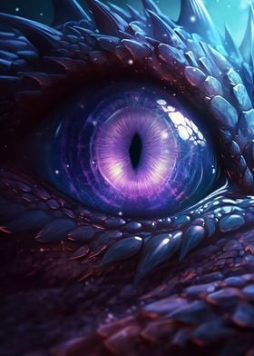 Cosmic Dragon Amethyst Eye