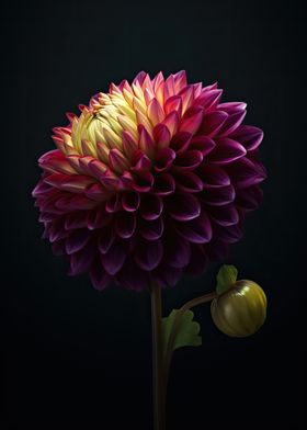 Blooming Dahlia Flower