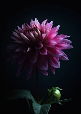 Blooming Dahlia Flower