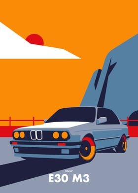 E30 M3 Minimalist Car