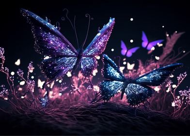 Butterfly neon