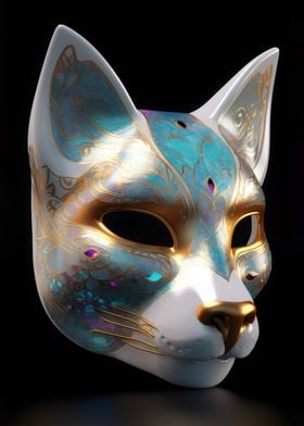 Kitsune Fox Porcelain Mask