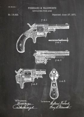 Revolver patent 1871