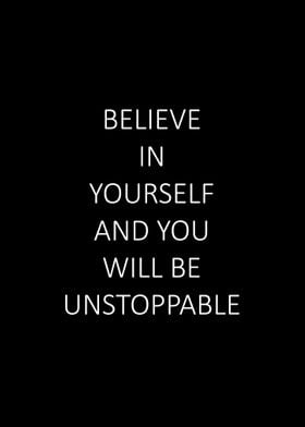 Believe in yourself