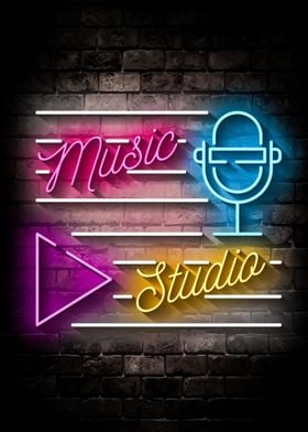 Music Studio Neon