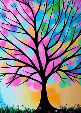 Pastel Dreamy Tree