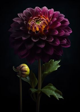 Blooming Dahlia Flower