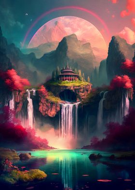 Fantasy Landscape Colorful