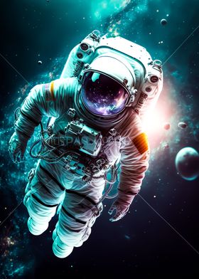 Astronaut in outer space