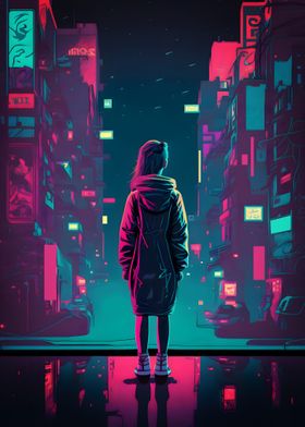 Neon City Girl