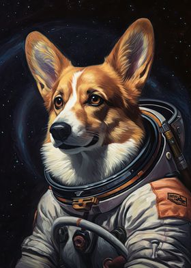 Corgi Dog The Astronaut 