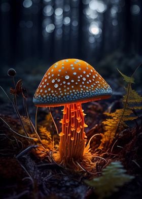 Mushrooms Glowing