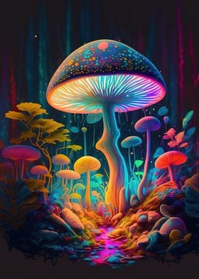 Psychedelic mushroom 