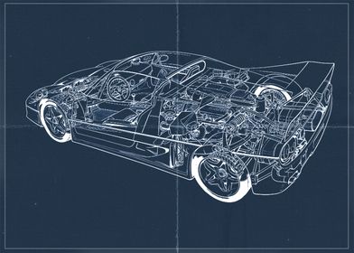 Ferrari F50 Blueprint