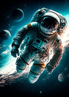 Astronaut in outer space