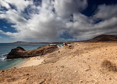 Papagayo beach, Spain view